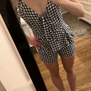 Lucca checkered romper